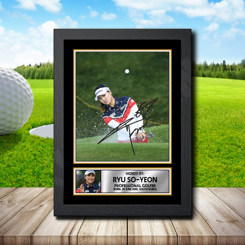 Ryu So-yeon Golf Printed Signature Poster Print Gift