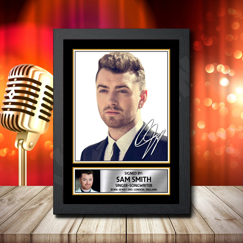 Sam Smith 2 – Printed Signature Music Star Print – Sam Smith 2