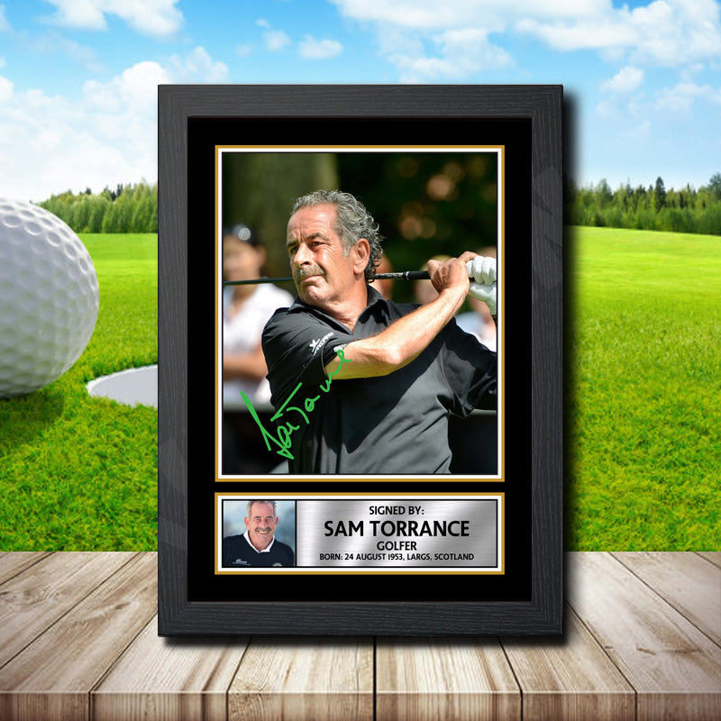 Sam Torrance Printed Signature Golfer Star Poster Print Framed Wall Art Gift – Sam Torrance Printed Signature Golfer Star Poster Print