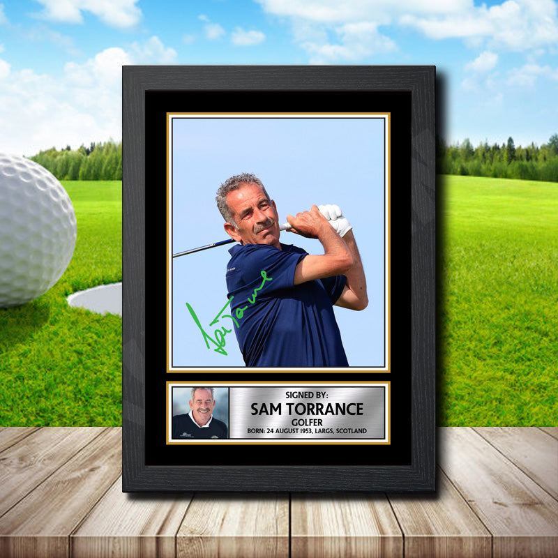 Sam Torrance 2 Printed Signature Golfer Star Poster Print Framed Wall Art Gift – Sam Torrance 2 Printed Signature Golfer Star Poster Print