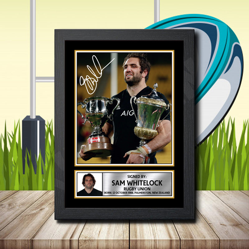 Sam Whitelock 1 Printed Signature Rugby Star Poster Print Framed Wall Art Gift – Sam Whitelock 1 Printed Signature Rugby Star Poster Print