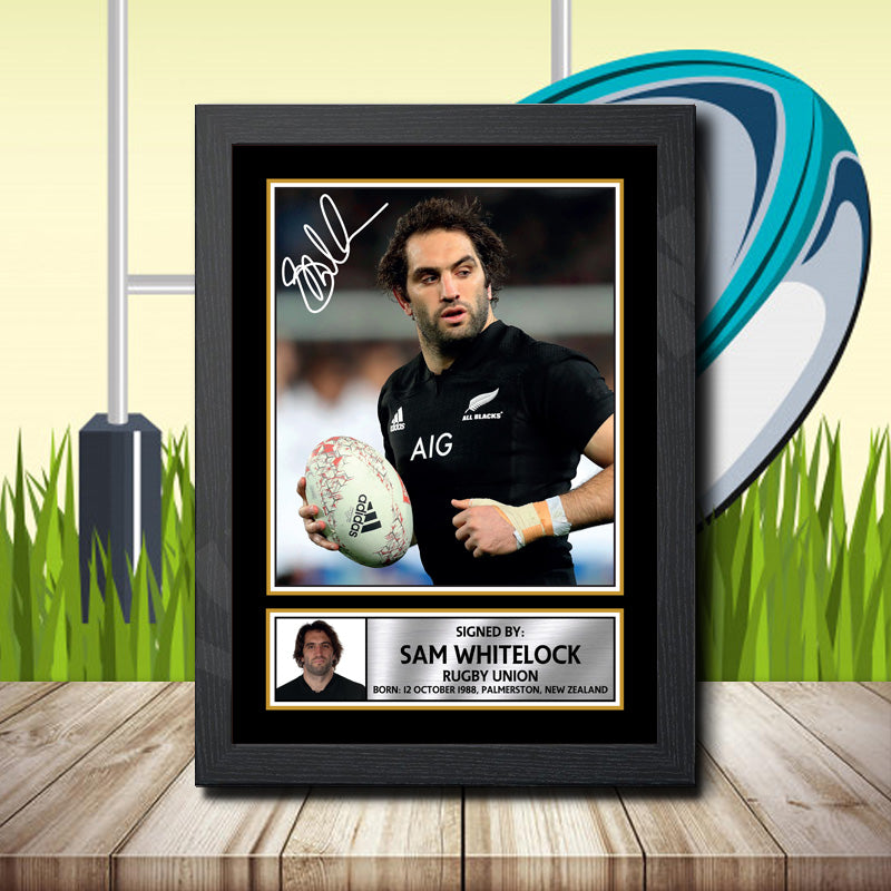 Sam Whitelock 2 Printed Signature Rugby Star Poster Print Framed Wall Art Gift – Sam Whitelock 2 Printed Signature Rugby Star Poster Print