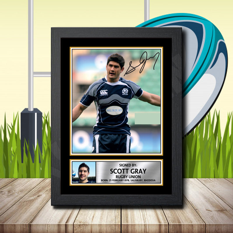 Scott Gray 1 Printed Signature Rugby Star Poster Print Framed Wall Art Gift – Scott Gray 1 Printed Signature Rugby Star Poster Print