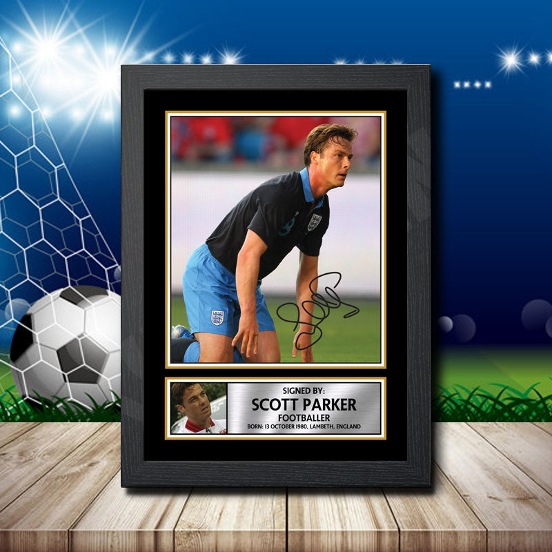 Scott Parker 2 Printed Signature Footballers Star Poster Print Framed Wall Art Gift β Scott Parker 2 Printed Signature Footballers Star Poster Print