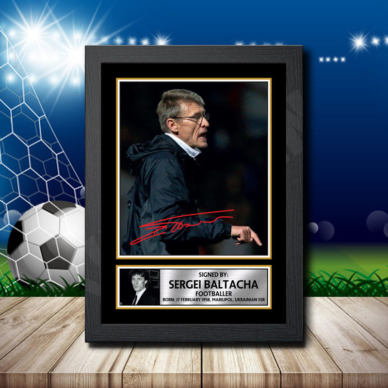 Sergei Baltacha Printed Signature Footballers Star Poster Print Framed Wall Art Gift β Sergei Baltacha Printed Signature Footballers Star Poster Print
