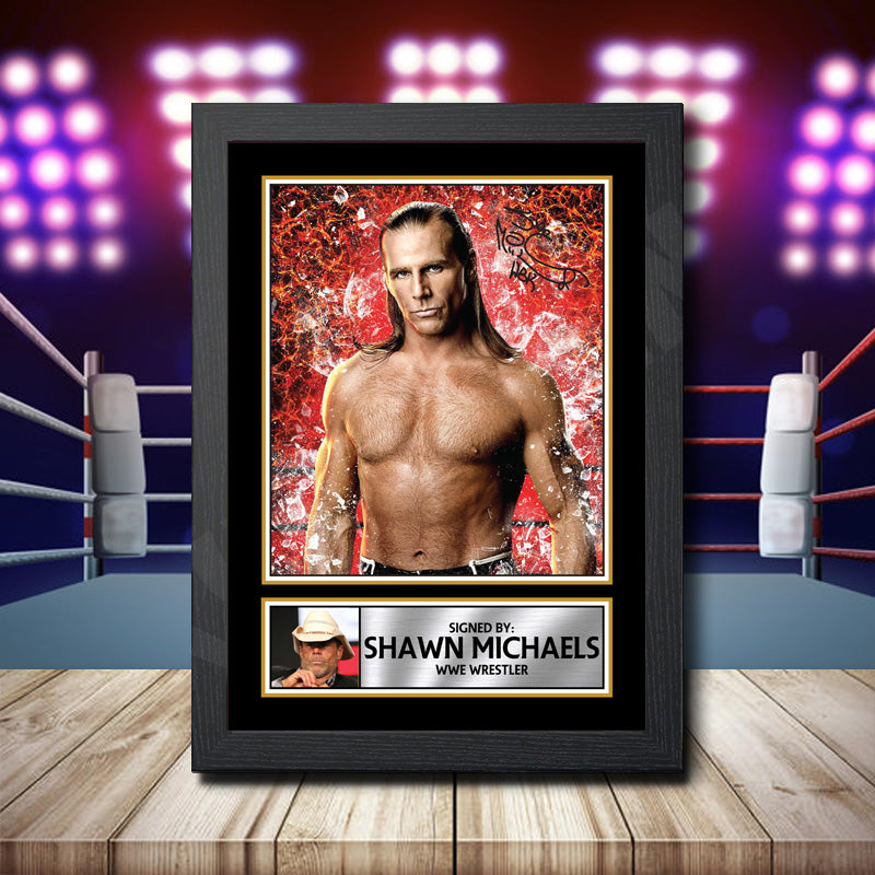 Shawn Michaels 2 Printed Signature Wwe Star Poster Print Framed Wall Art Gift – Shawn Michaels 2 Printed Signature Wwe Star Poster Print