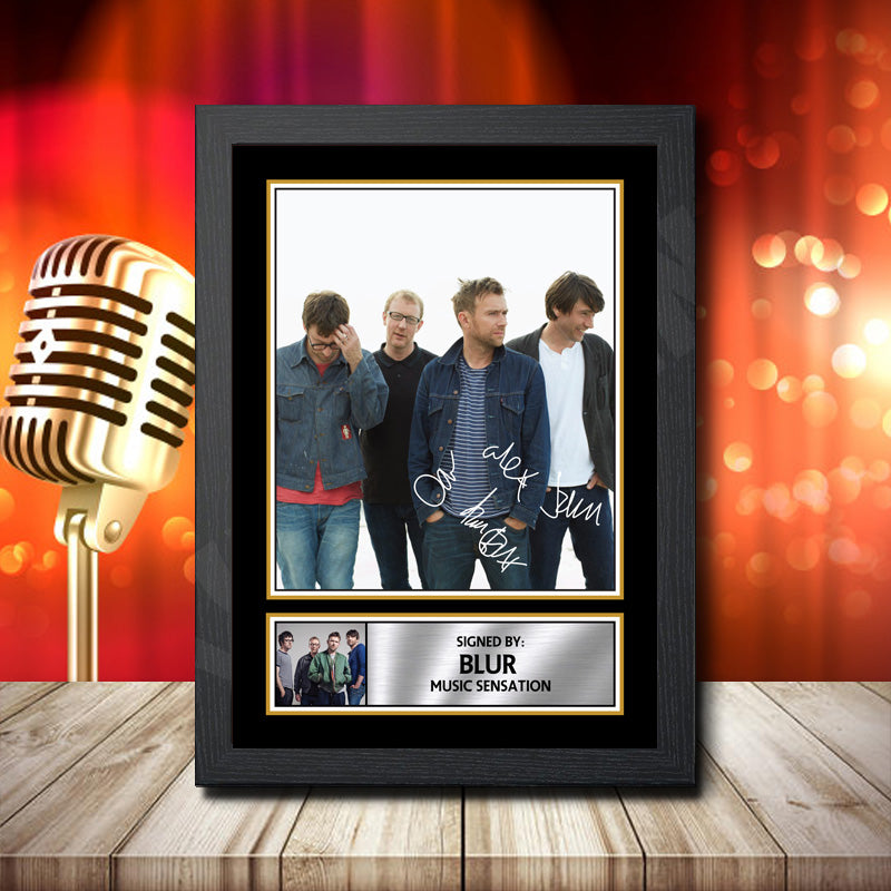 Printed Signature By Blur – Music Star Print – Printed Signature By Blur
