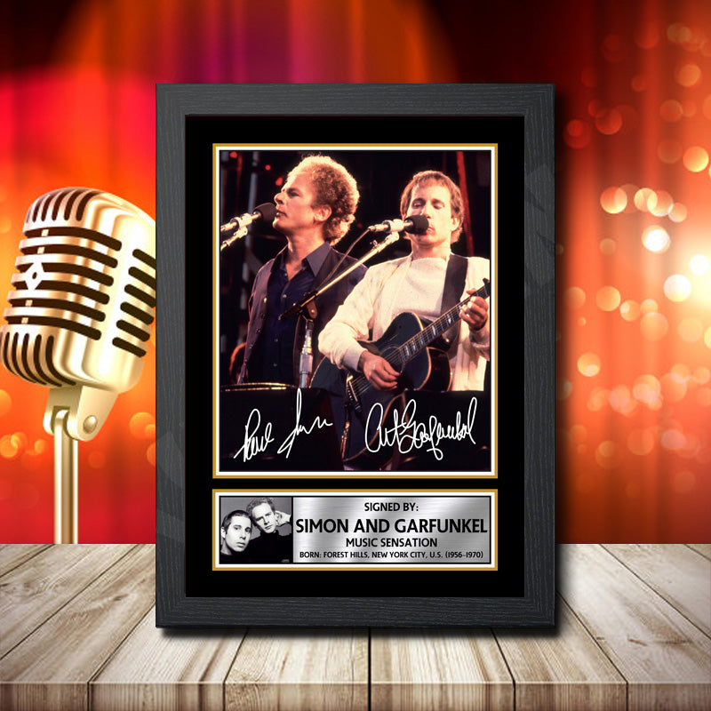Simon And Garfunkel 2 – Printed Signature Music Star Print – Simon And Garfunkel 2