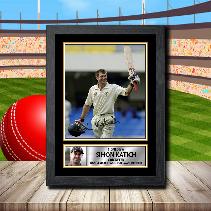 Simon Katich Printed Signature Cricket Star Poster Print Framed Wall Art Gift β Simon Katich Printed Signature Cricket Star Poster Print