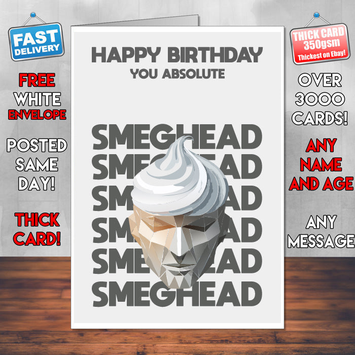 Rude Swear Word Birthday Card Design - SM*GHEAD