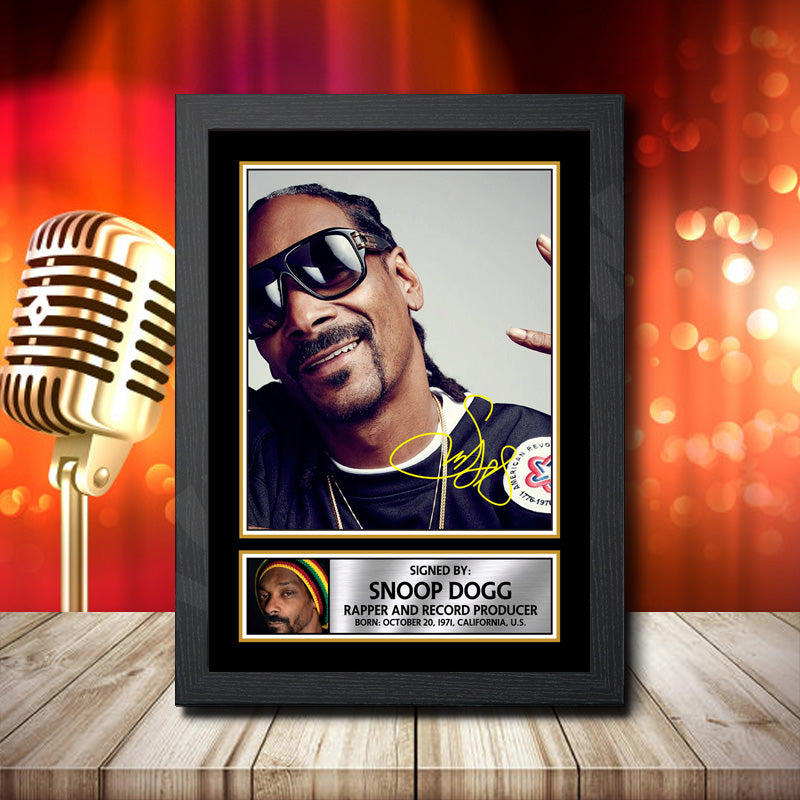 Snoop Dogg 1 – Printed Signature Music Star Print – Snoop Dogg 1