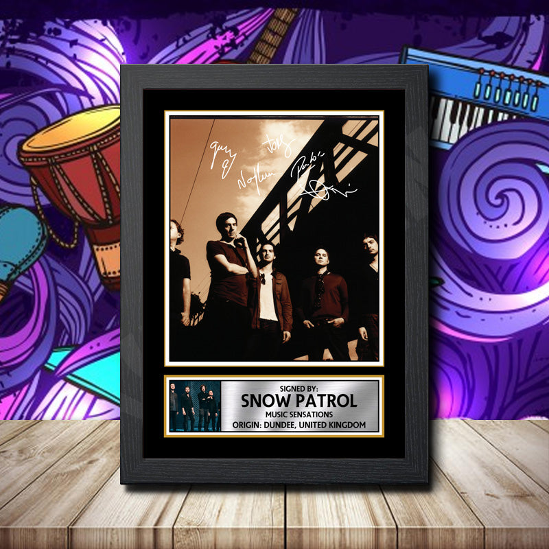 Snow Patrol 2 Printed Signature Rock-Bands Star Poster Print Framed Wall Art Gift β Snow Patrol 2 Printed Signature Rock-Bands Star Poster Print