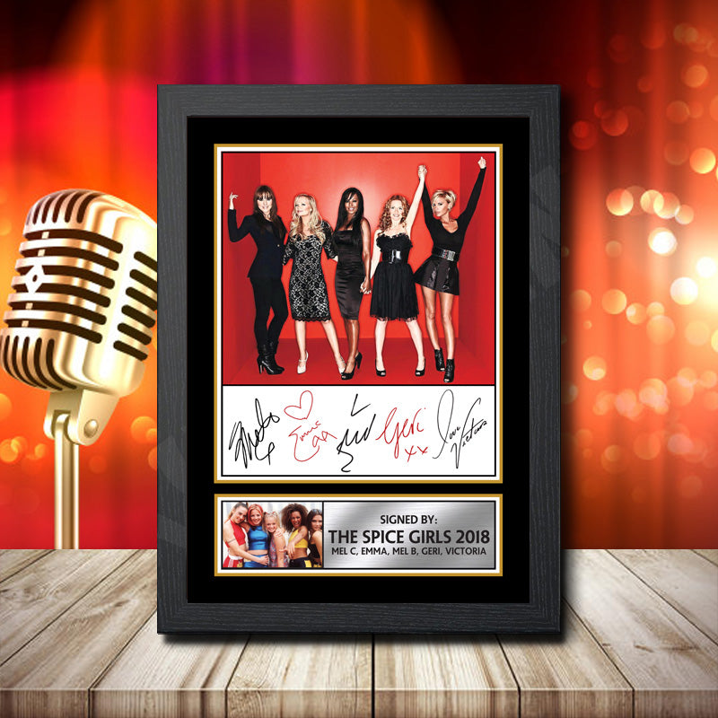 Spice Girls Poster – Printed Signature Music Star Print – Spice Girls Poster