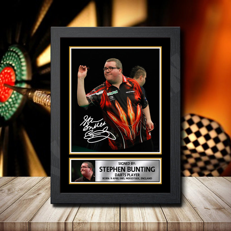 Stephen Bunting Printed Signature Darts Star Poster Print Framed Wall Art Gift – Stephen Bunting Printed Signature Darts Star Poster Print