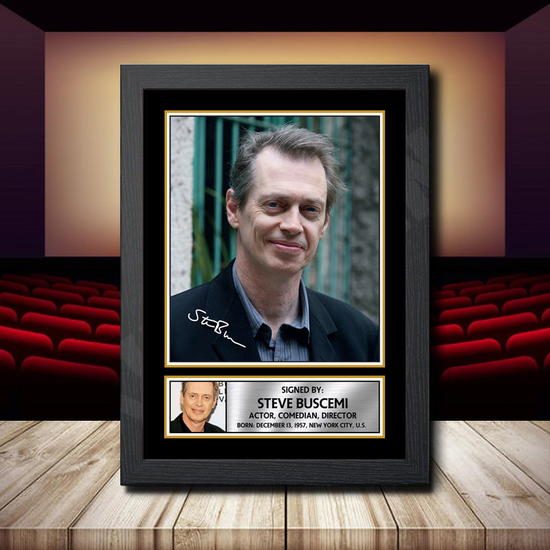 Steve Buscemi Printed Signature Movie Star Poster Print Framed Wall Art Gift β Steve Buscemi Printed Signature Movie Star Poster Print