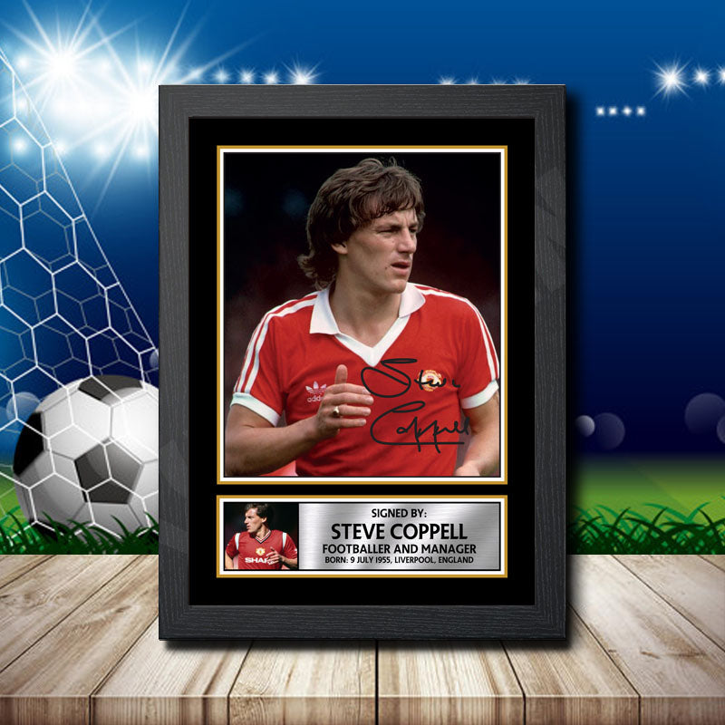 Steve Coppell 2 Printed Signature Footballers Star Poster Print Framed Wall Art Gift – Steve Coppell 2 Printed Signature Footballers Star Poster Print
