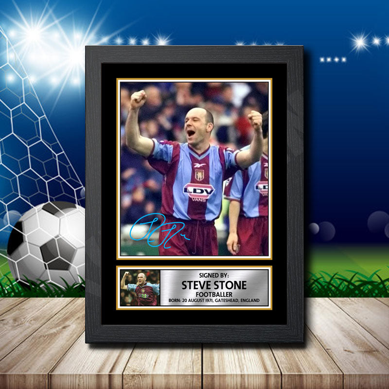 Steve Stone Printed Signature Footballers Star Poster Print Framed Wall Art Gift β Steve Stone Printed Signature Footballers Star Poster Print