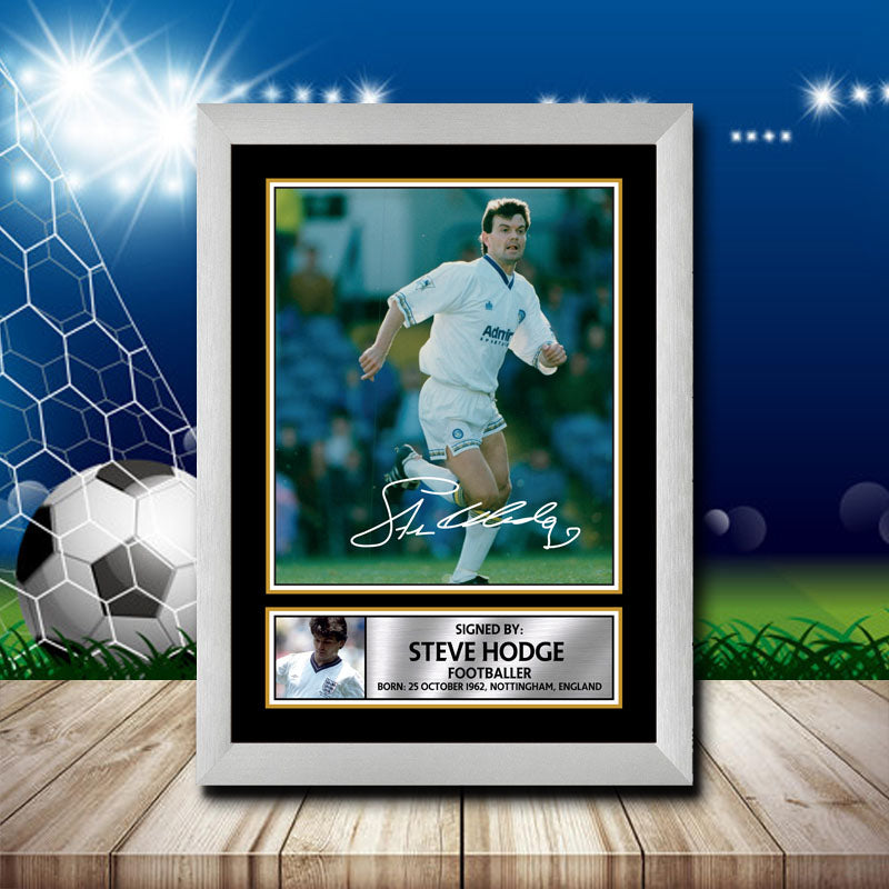 Steve Hodge 2 Printed Signature Footballers Star Poster Print Framed Wall Art Gift – Steve Hodge 2 Printed Signature Footballers Star Poster Print