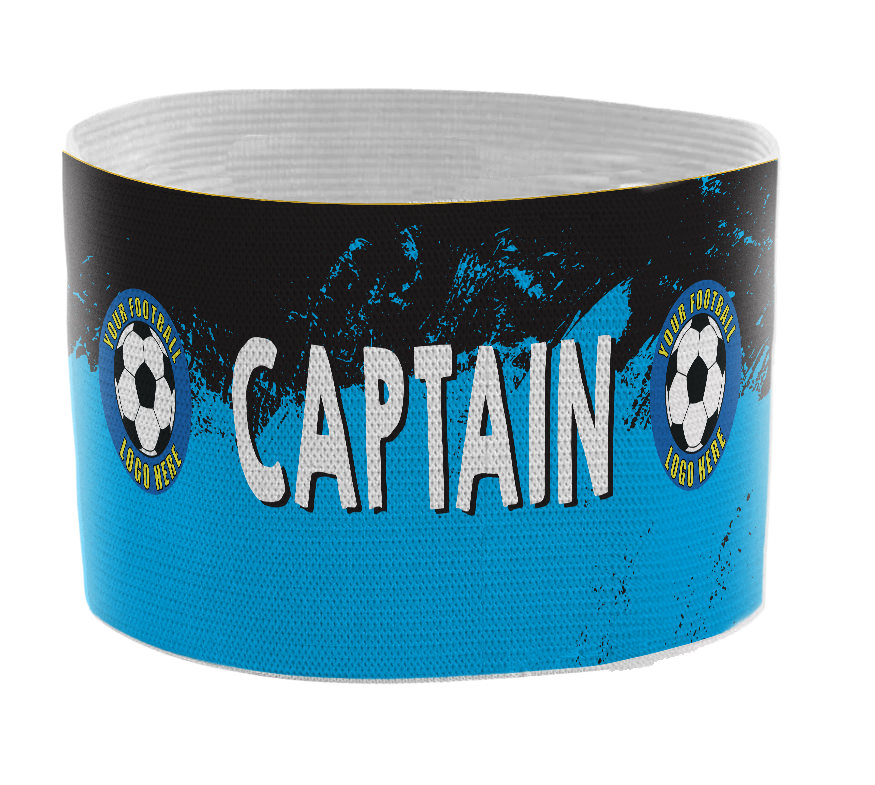 Custom Captain's Armband - Design 3 (Blue) – Custom Captain's Armband - Design 3 Blue