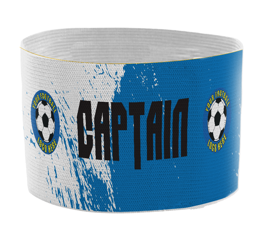 Custom Captain's Armband - Design 4 (Blue) – Custom Captain's Armband - Design 4 Blue