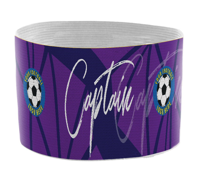 Custom Captain's Armband - Design 5 (Purple) – Custom Captain's Armband - Design 5 Purple