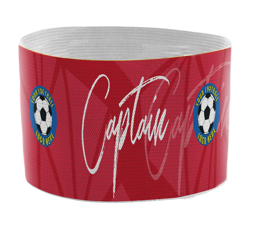Custom Captain's Armband - Design 5 (Red) – Custom Captain's Armband - Design 5