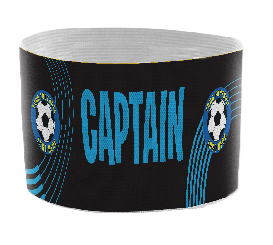 Custom Captain's Armband - Design 8 (Blue) – Custom Captain's Armband - Design 8 Blue