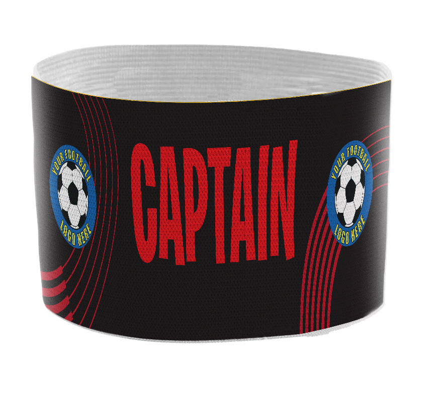 Custom Captain's Armband - Design 8 (Red) – Custom Captain's Armband - Design 8