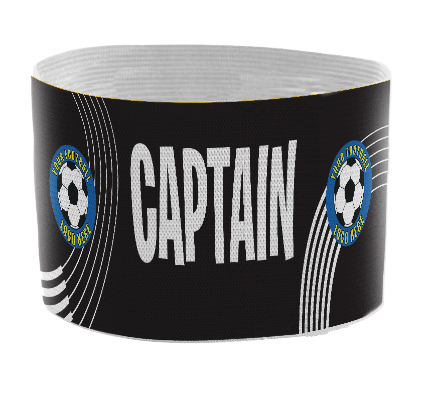 Custom Captain's Armband - Design 8 (White) β Custom Captain's Armband - Design 8 White