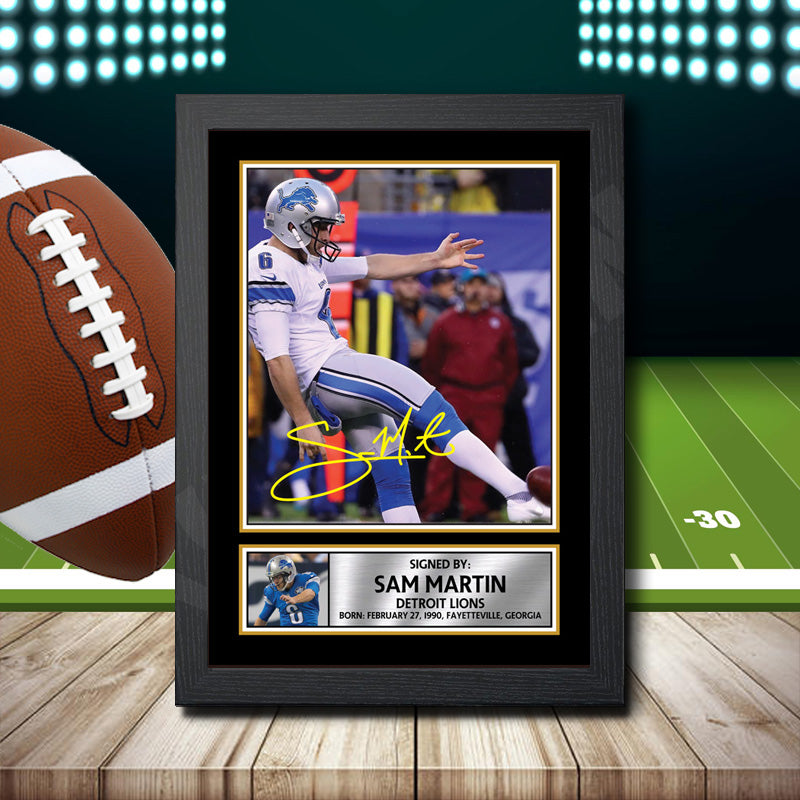 Sam Martin Printed Signature NFL Star Poster Print Framed Wall Art Gift – Sam Martin Printed Signature NFL Star Poster Print