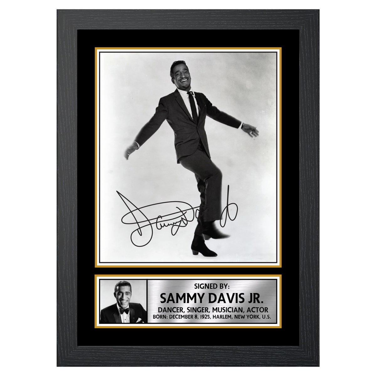 Sammy Davis Dancers Printed Signature Poster Print Gift