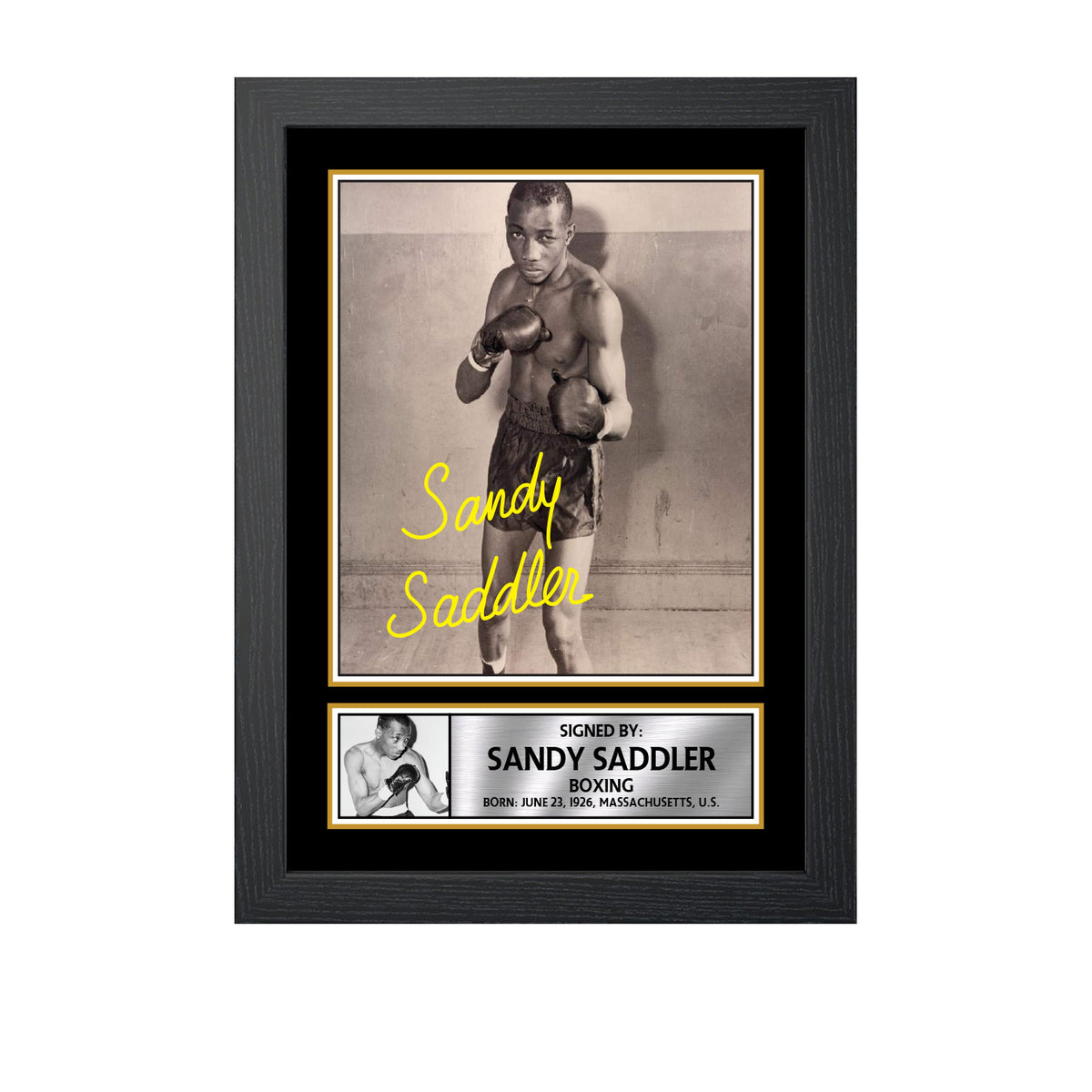 Sandy Saddler M785 Boxing Printed Signature Poster Print Gift
