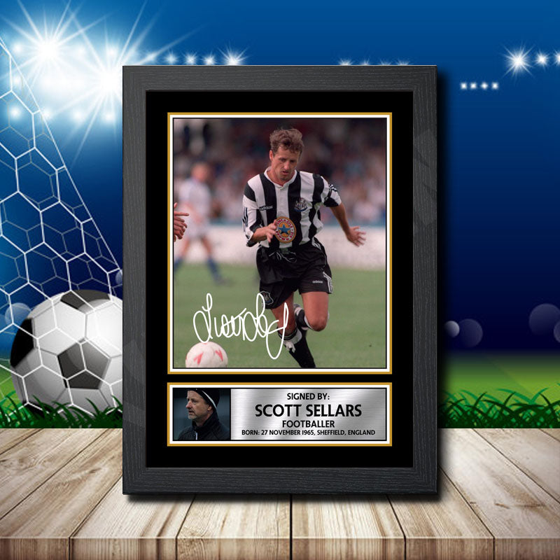 Scott Sellars 2 Printed Signature Footballers Star Poster Print Framed Wall Art Gift – Scott Sellars 2 Printed Signature Footballers Star Poster Print