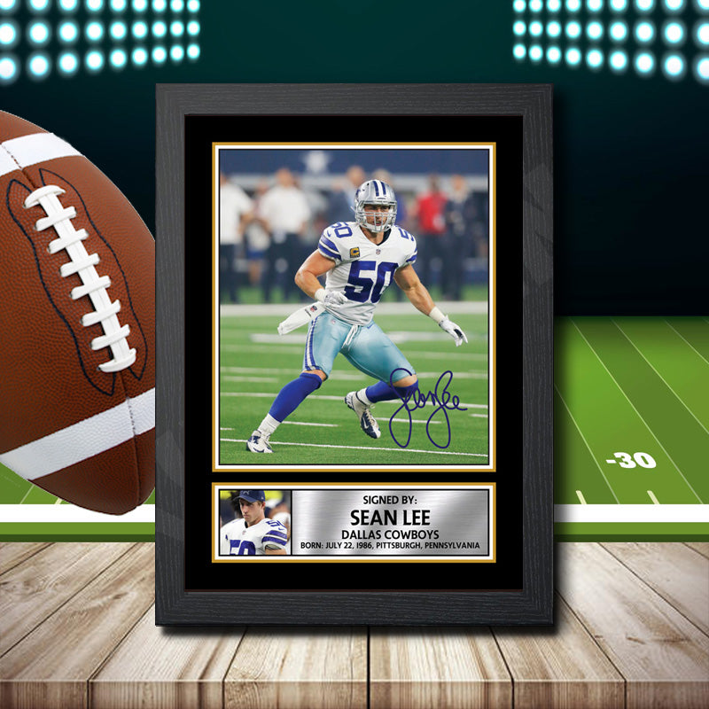 Sean Lee Printed Signature NFL Star Poster Print Framed Wall Art Gift β Sean Lee Printed Signature NFL Star Poster Print