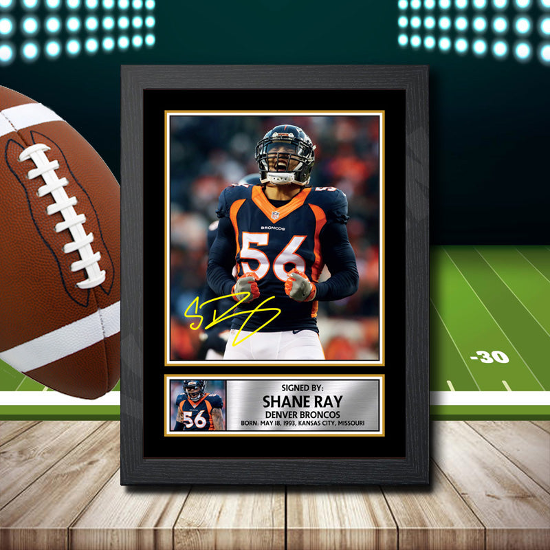 Shane Ray 2 Printed Signature NFL Star Poster Print Framed Wall Art Gift – Shane Ray 2 Printed Signature NFL Star Poster Print