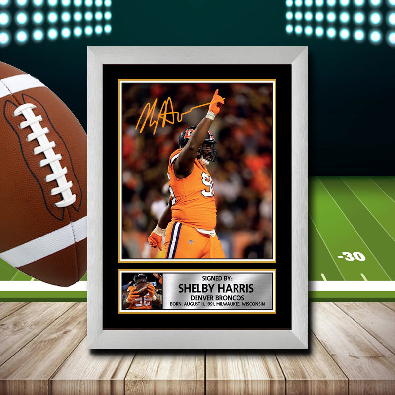 Shelby Harris Printed Signature NFL Star Poster Print Framed Wall Art Gift β Shelby Harris Printed Signature NFL Star Poster Print