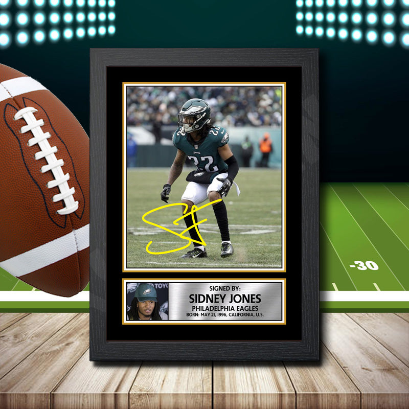 Sidney Jones 2 Printed Signature NFL Star Poster Print Framed Wall Art Gift β Sidney Jones 2 Printed Signature NFL Star Poster Print
