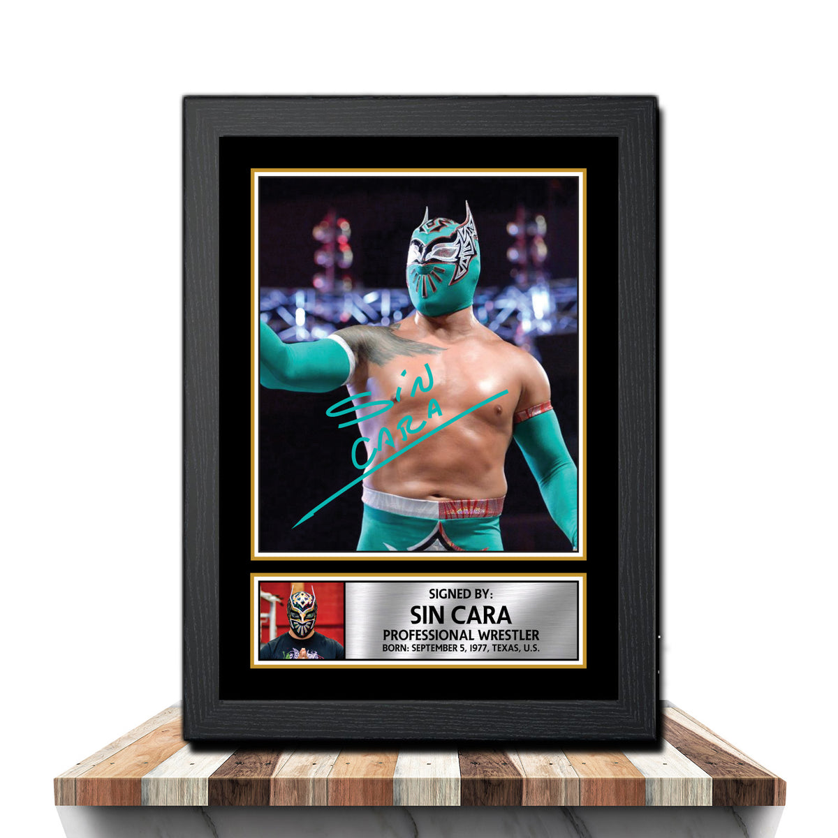 Sin Cara M1078 Wrestling Printed Signature Poster Print Gift