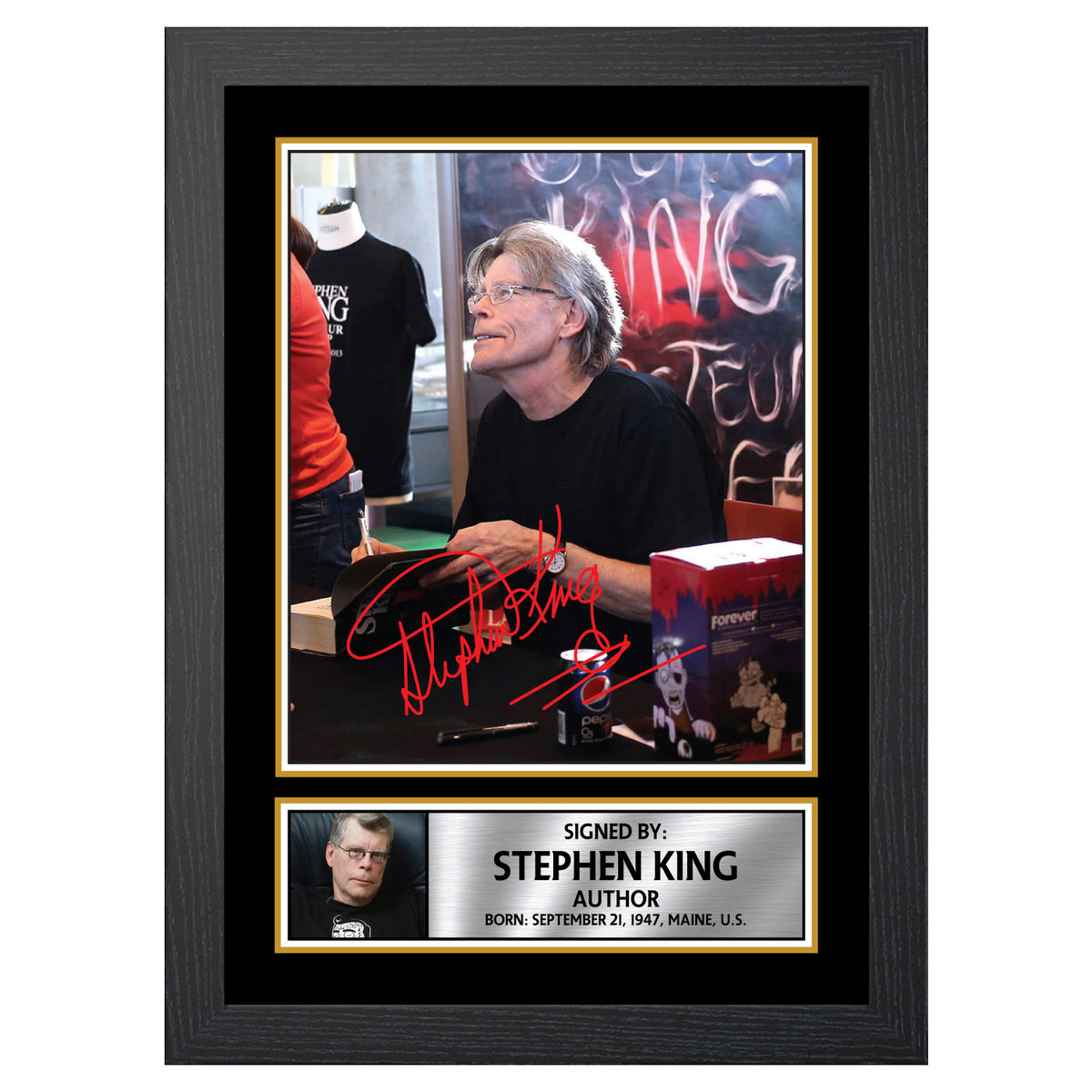 Stephen King M276 Authors Printed Signature Poster Print Gift
