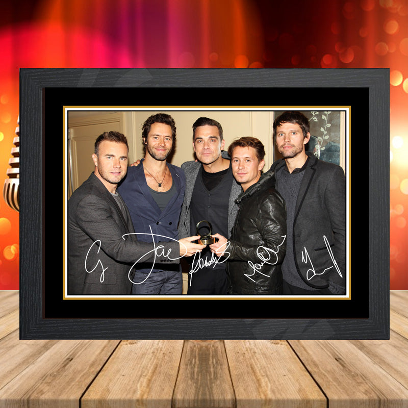 Take That With Robbie – Printed Signature Music-Landscape Star Print – Take That With Robbie