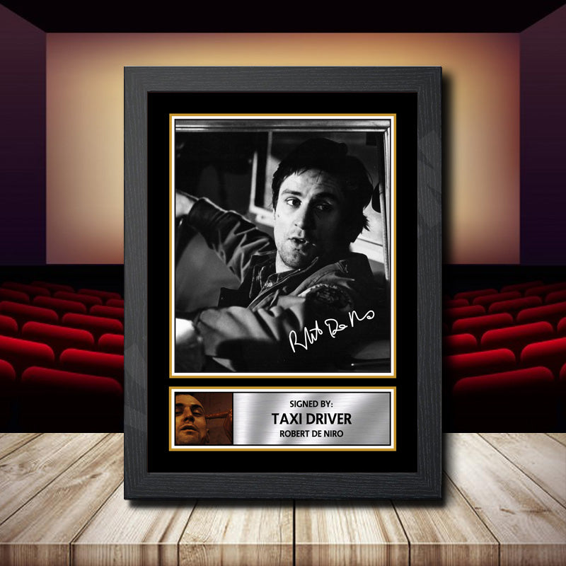 Taxi Driver Robert De Niro 2 Printed Signature Movie Star Poster Print Framed Wall Art Gift – Taxi Driver Robert De Niro 2 Printed Signature Movie Star Poster Print