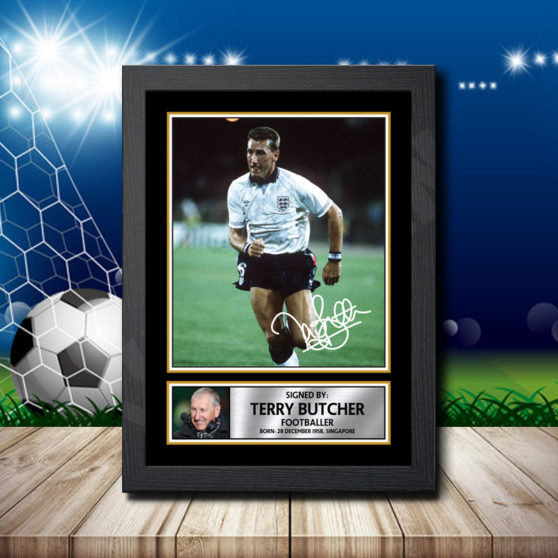 Terry Butcher Printed Signature Footballers Star Poster Print Framed Wall Art Gift β Terry Butcher Printed Signature Footballers Star Poster Print