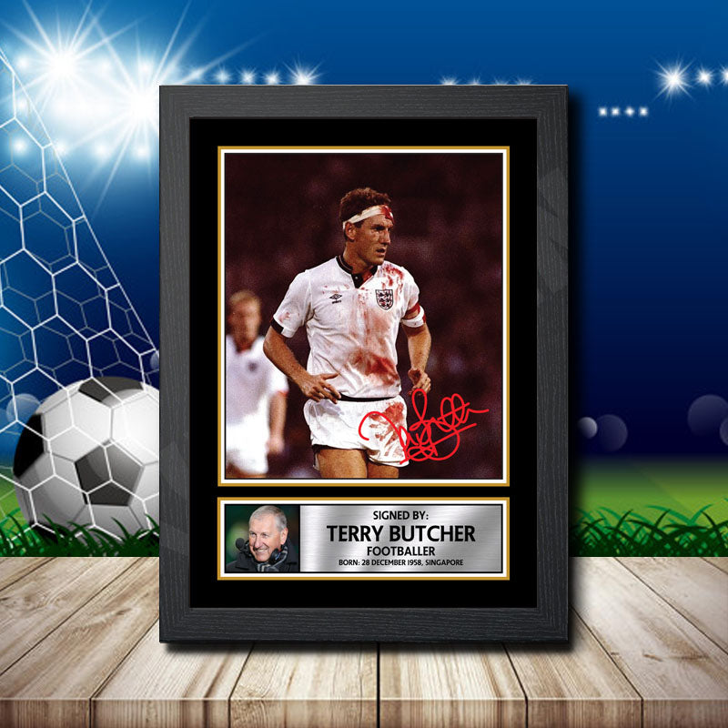 Terry Butcher 2 Printed Signature Footballers Star Poster Print Framed Wall Art Gift – Terry Butcher 2 Printed Signature Footballers Star Poster Print