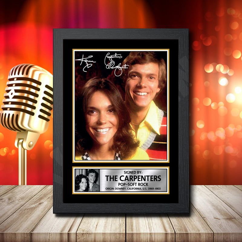 The Carpenters 2 – Printed Signature Music Star Print – The Carpenters 2