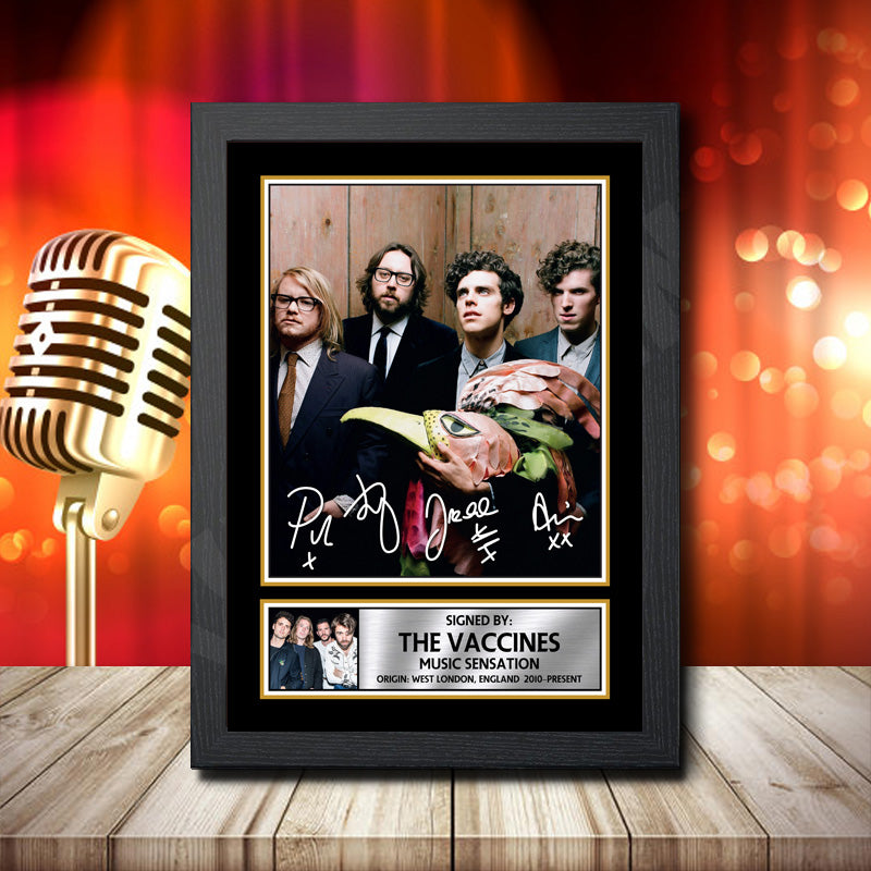 The Vaccines 2 – Printed Signature Music Star Print – The Vaccines 2