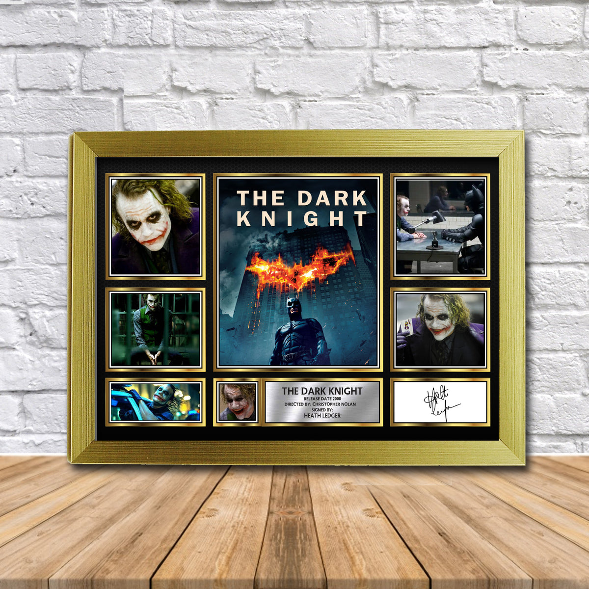 The Dark Knight Movie Gift Framed Printed Signature Star Poster Print Wall Art Gift β The Dark Knight Movie Gift Framed Printed Signature Star Poster Print Wall Art
