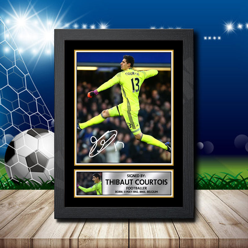 Thibaut Courtois Printed Signature Footballers Star Poster Print Framed Wall Art Gift β Thibaut Courtois Printed Signature Footballers Star Poster Print