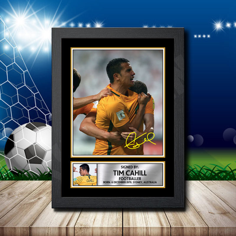 Tim Cahill Printed Signature Footballers Star Poster Print Framed Wall Art Gift β Tim Cahill Printed Signature Footballers Star Poster Print