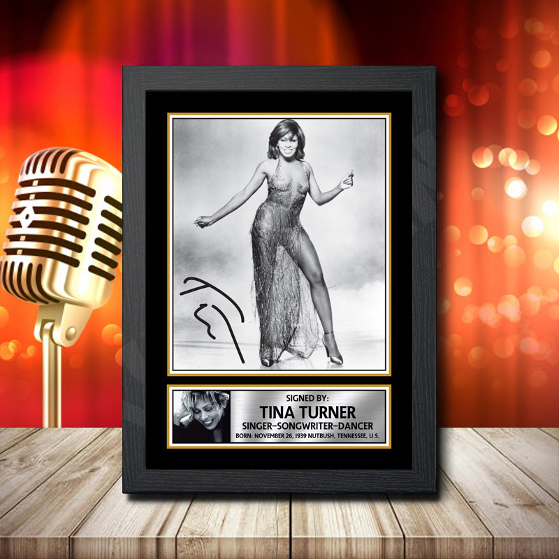 Tina Turner 1 – Printed Signature Music Star Print – Tina Turner 1