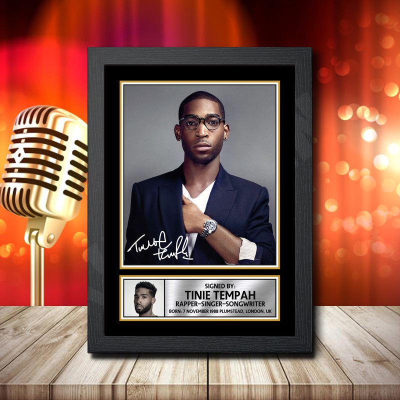 Tinie Tempah 1 – Printed Signature Music Star Print – Tinie Tempah 1